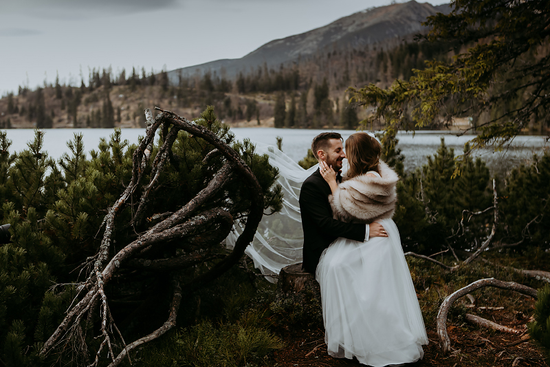 sesja ślubna w górach Szczyrbskie Jezioro